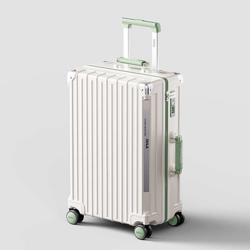DULA Suitcase Wide Handle Travel PC Suitcase Aluminum Frame
